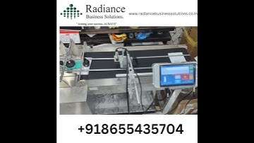 High speed MRP printing online thermal inkjet printer on Stacker conveyor #batchcodingmachine