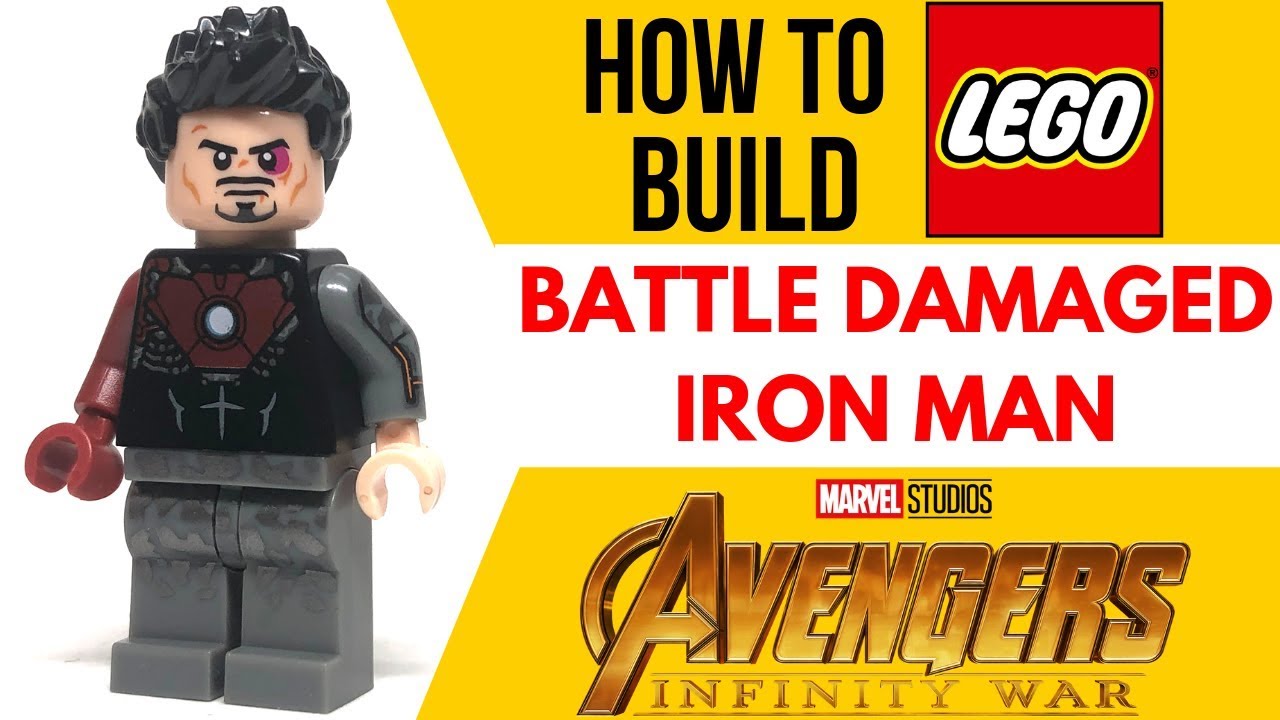Custom Tony Stark Iron Man Avenger Infinity War B Lego Fit Minifigure Building