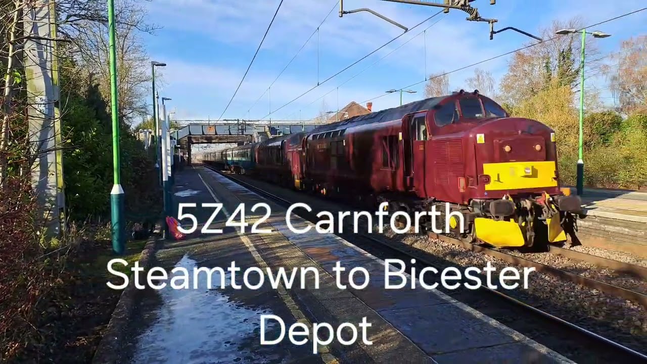 Trainspotting trip to Acton Bridge. 21/11/25.