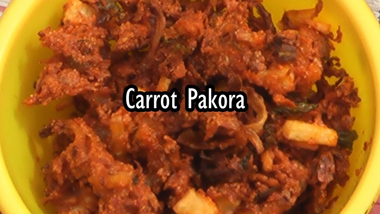 carrot pakora recipe/vegetable pakora/onion pakora recipe/easy carrot