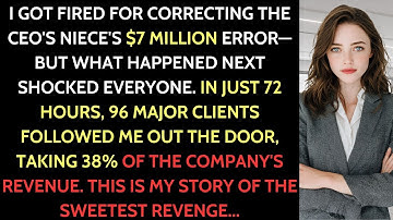I Got Fired for Correcting CEO’s Niece—3 Days Later, 76 Clients Followed Me Out