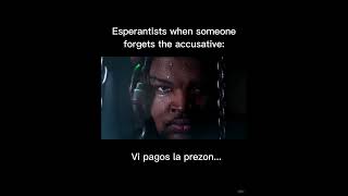 POV: some stultuo says “Mi lernas Esperanto” and not “Mi lernas Esperanton” #shorts