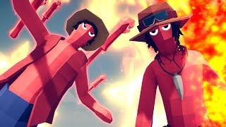 FIRE FIST ACE & MONKEY D. LUFFY VS EVERY UNIT IN TABS | Totally Accurate Battle Simulator