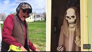 Scare cam Hilarious Funny Pranks Reaction TikTok compilation