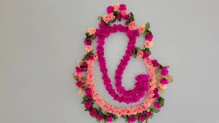 Easy DIY Ganesh Chathurthi Wall Decoration Craft | Vinayaka Chavithi Simple Background Decoration screenshot 5