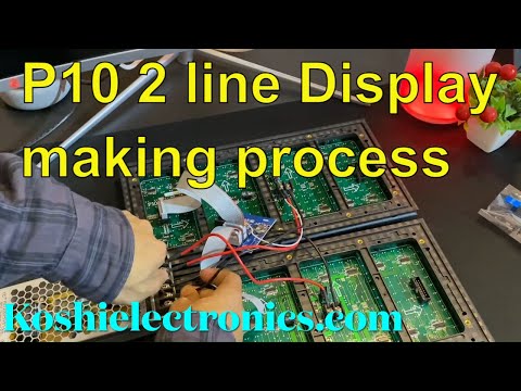 How to make Double line P10 display with W0 WiFi