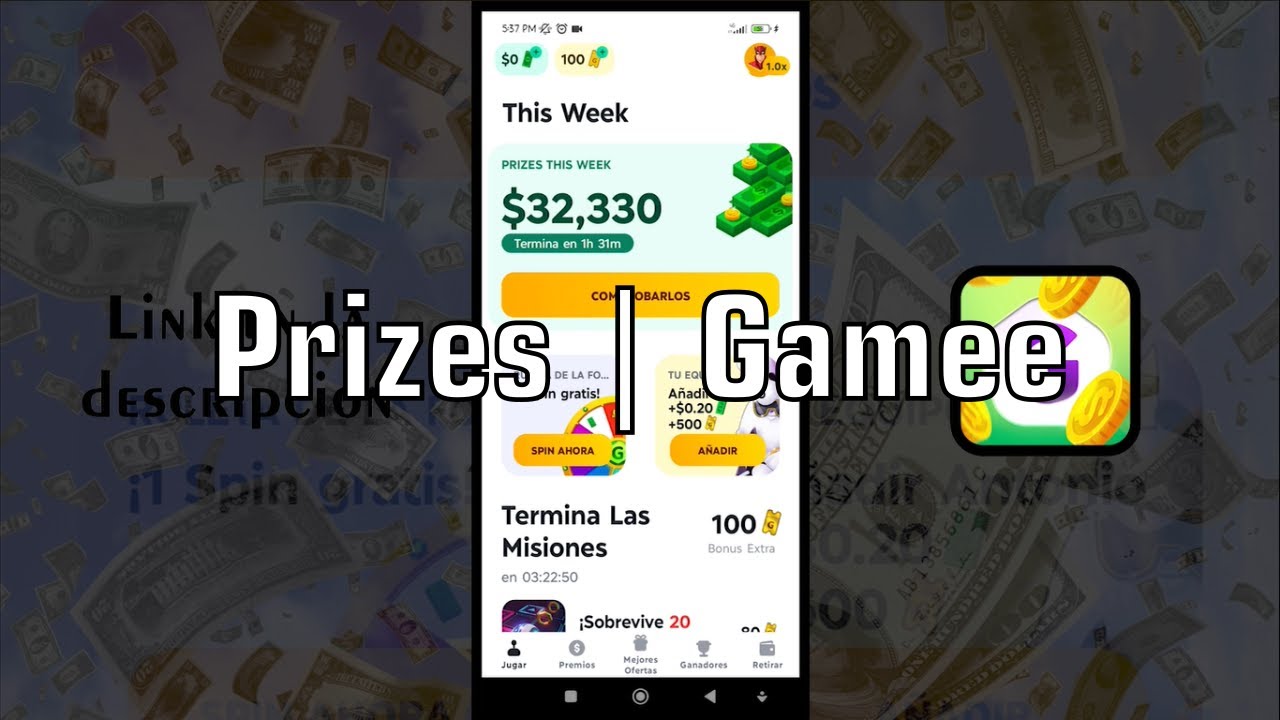 PRIZES | GAMEE Minijuegos con los que puedes ganar DINERO sin invertir ...