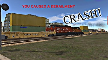 Train Derailment At Central | Train & Rail Yard Simulator