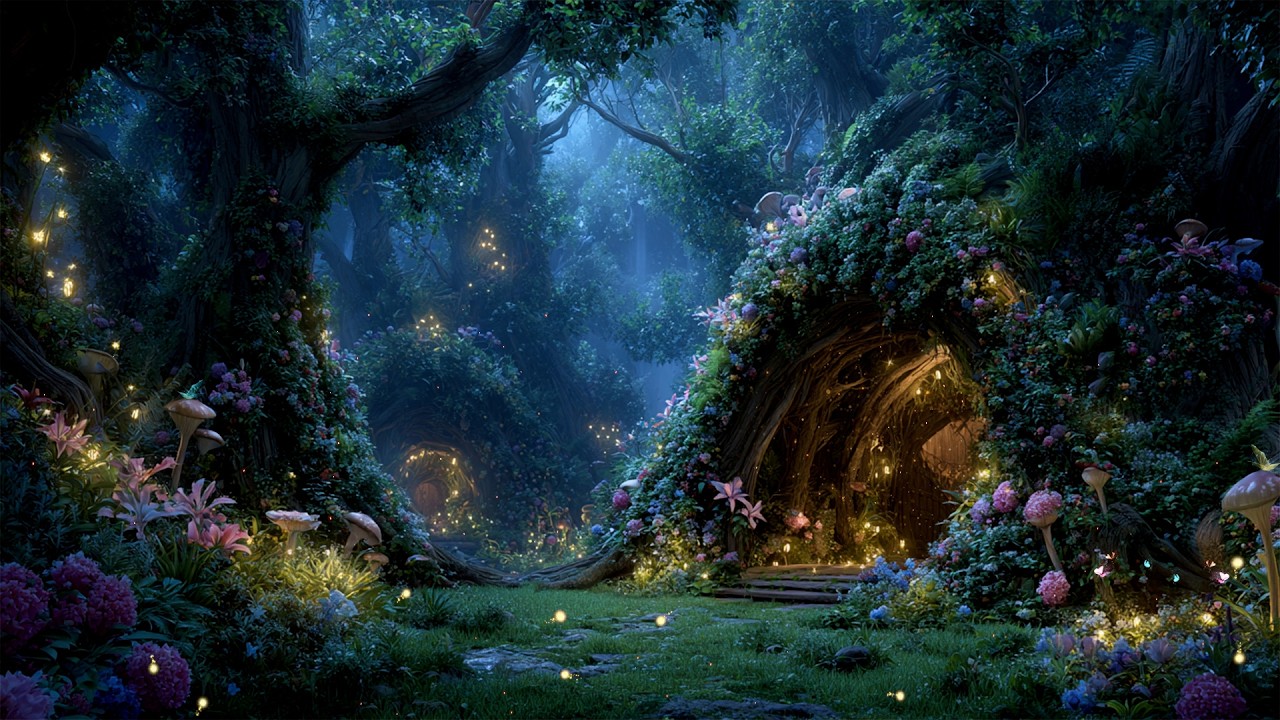 The Secret Path of Fireflies | Mystical Fairy Forest Ambience Music🌿Relieve Stress & Insomnia Relief