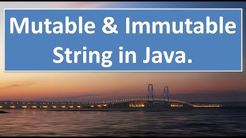 What is Mutable String in JAVA,#79