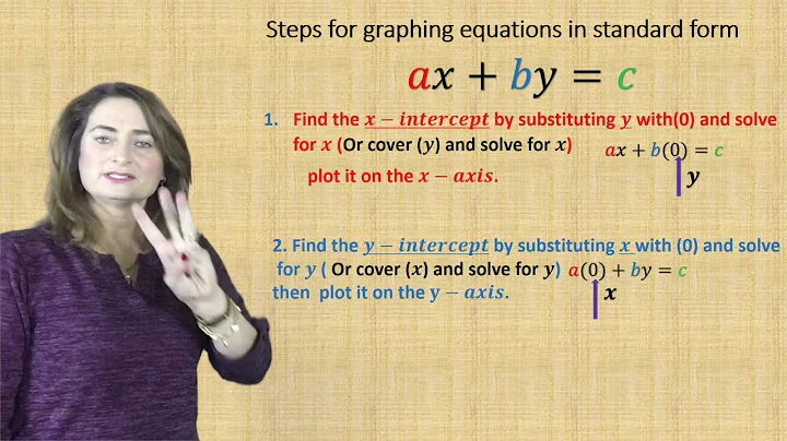 4.5 Graphing linear equations in standard form