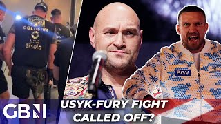 Tyson Fury and Oleksandr Usyk fight could be CALLED OFF with boxing star on crutches