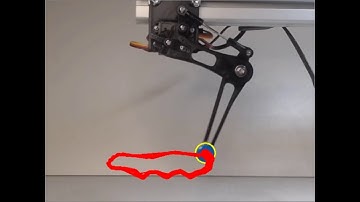 MG90S modification (part 10) [Tool : Real foot trajectory using Open CV a color tracking algorithm]