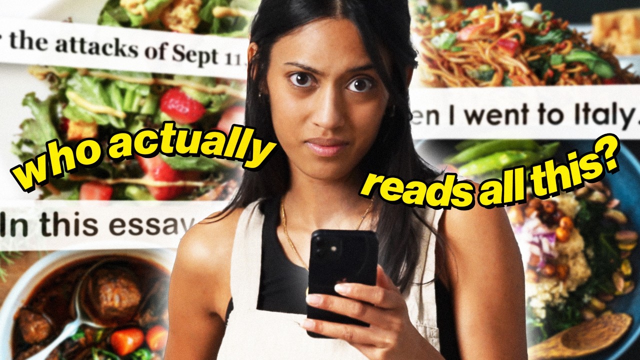 i actually read the essay before the recipe, here's why