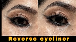 Reverse eyeliner tutorial #youtube #youtubeshorts #shorts #viral #viralvideo 