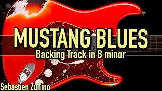 Mustang Blues Backing Track in B minor | SZBT 1033