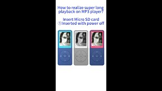 How to realize super long playback on MP3 player? Insert Micro SD card ①#musicplayer #mp3player screenshot 5