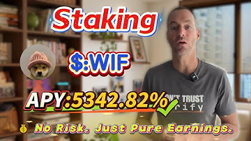 🔒 Secure profit guide! Solana WIF staking with 5342.82% APY and zero-risk mining explained!