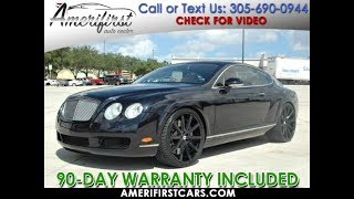 2006 Bentley GT continental coupe car for sale Miami FL hialeah gardens Miami lakes broward dade