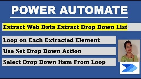Power Automate How to Handle Drop Down List from Webpage | Loop on each item in drop down