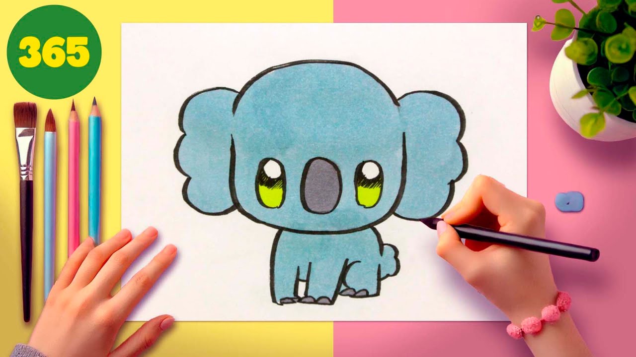 Comment dessiner un koala kawaii étape par étape 🐨 | Tutoriel facile 🖌️