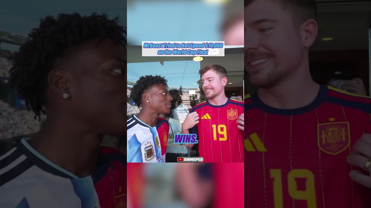 MrBeast Tried to Bet Speed $10,000 on the World Cup Final 😳