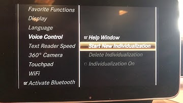 2018 Mercedes-Benz Voice Control: Individualization