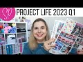 PROJECT LIFE PHOTO A DAY Q1 PROGRESS | Organizing Jan-March Project Life 2023