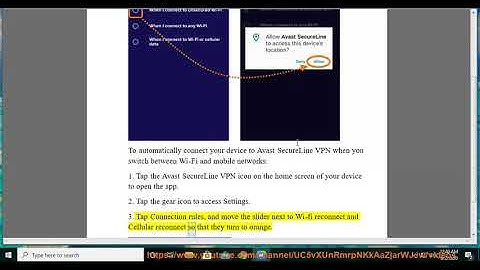 Configure Avast SecureLine VPN for Android/iPhone to connect automatically