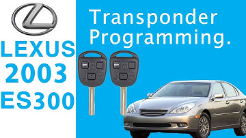 Lexus ES300 Transponder Programming. You must use the right chip.