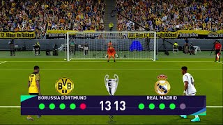 Real Madrid vs Borussia Dortmund - Penalty Shootout | UEFA Champions League 2024 | PES Gameplay