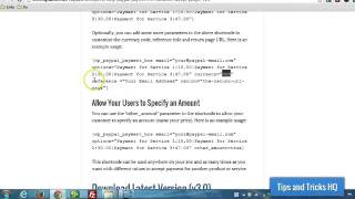 WordPress Paypal Payment Accept Plugin Usage