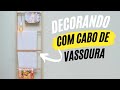 VEM VER COMO TRANSFORMEI CABO DE VASSOURA EM DECORAÇÃO! (DIY ESCADA CABIDEIRO)