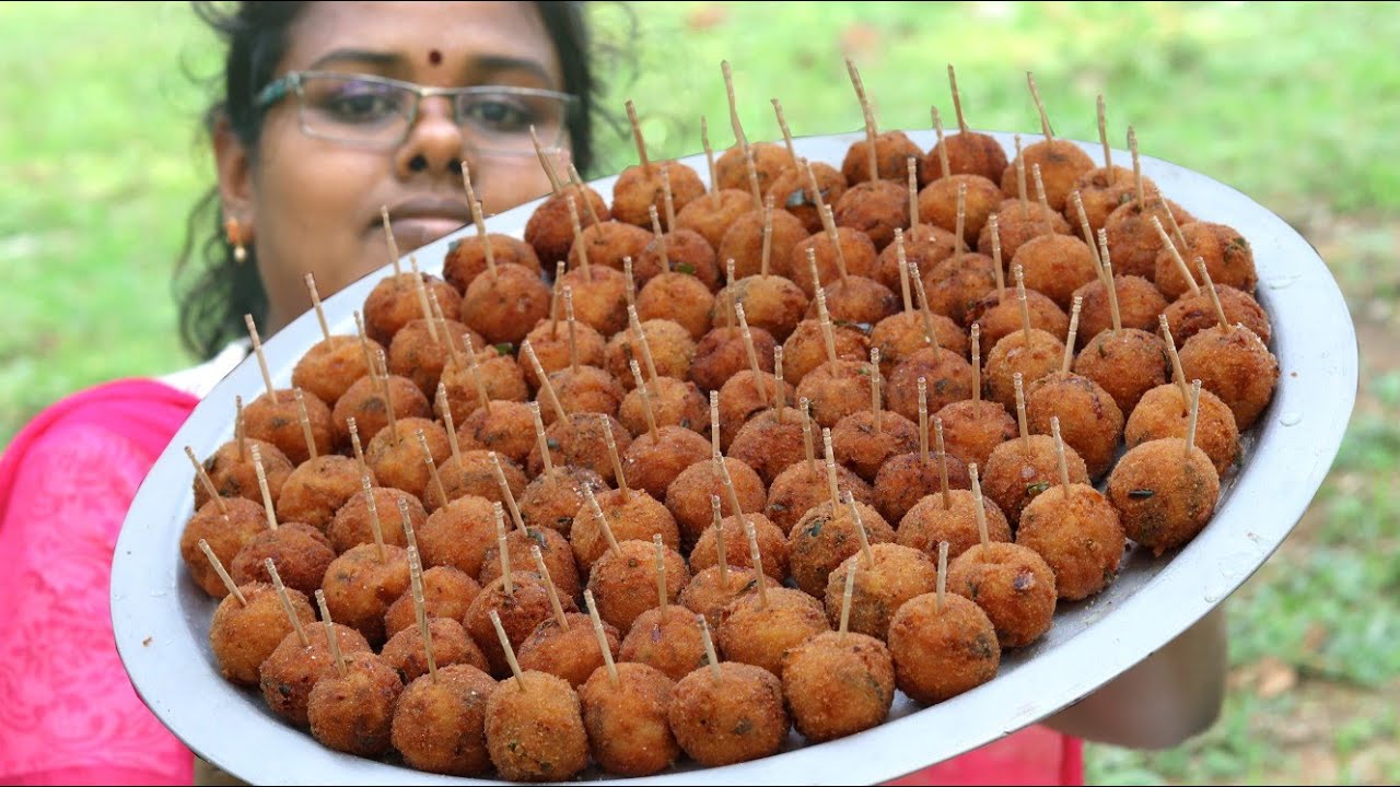 Cooking Potato LOLLIPOP | Crispy Veg Lollipop Recipe | Aloo Snack | Food Money Food