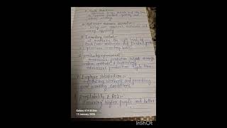 MBA SEM 3 OPERATION MANAGEMENT IMPORTANT HAND WRITTEN NOTES UNIT 1
