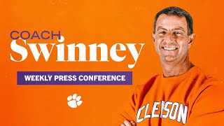 Coach Swinney Weekly Press Conference || Week 10 || Notre Dame