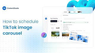How to schedule TikTok image carousel