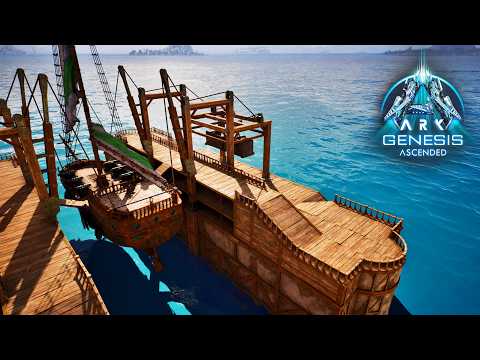 Building the Ultimate Shipyard & First Sloop! | ARK Survival Ascended Genesis Episode 6!