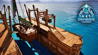 Building the Ultimate Shipyard & First Sloop! | ARK Survival Ascended Genesis Episode 6!