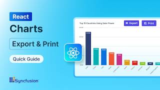 React Charts: Export and Print Feature Walkthrough