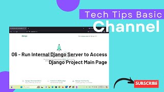 06 - Run Internal Django Server to Access Django Project Main Page #tips #python #django #windows