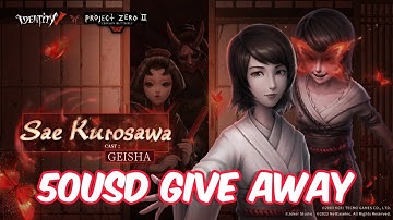 Sae Kurosawa as Geisha + 50USD Give Away Identity V x Project Zero II