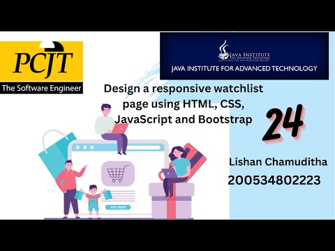 Design a responsive watchlist page using HTML, CSS, JavaScript and Bootstrap |  eShop 24