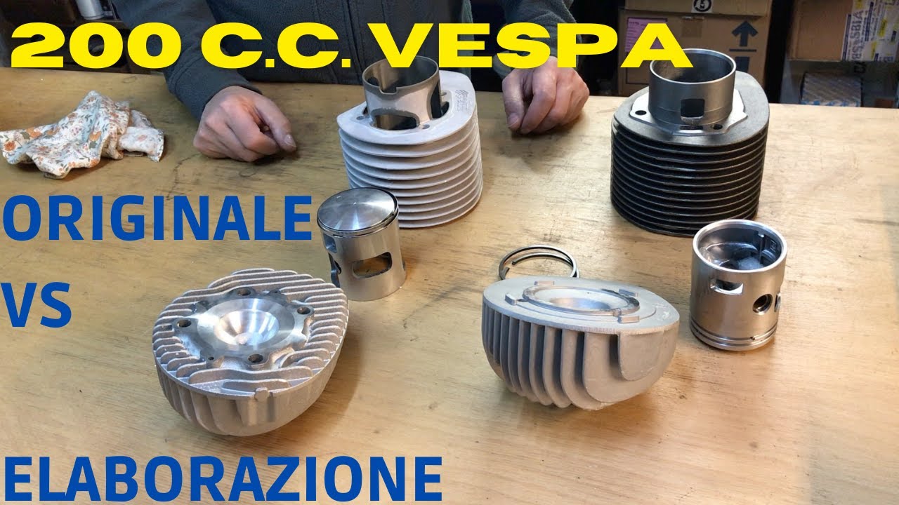 Vespa 200 c.c. originale vs elaborazione Polini