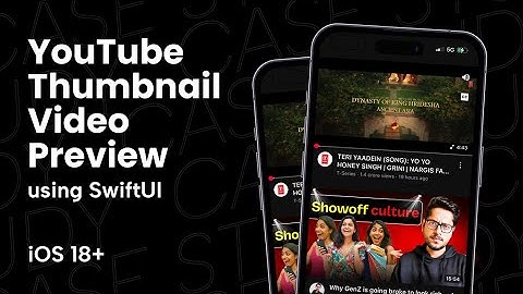 Let s build a YouTube thumbnail video preview using #SwiftUI # iOS