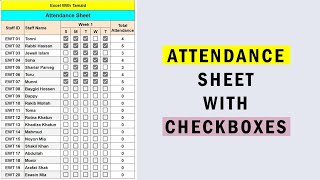 Online Attendance Sheet with Checkboxes Google sheet formula to count workdays