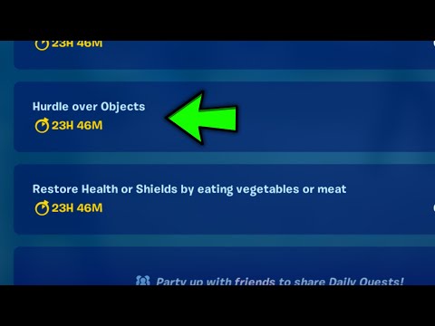 Hurdle over Objects || Fortnite Daily Quests
