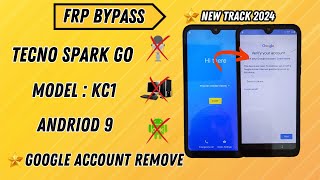 Tecno Spark Go Frp Bypass  Tecno Kc1 Google Bypass Without Pc
