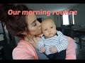 Morning routine with a baby