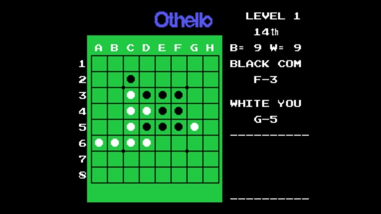 Othello [Multivision FG-1000 Longplay] (1984) Tsukuda Original